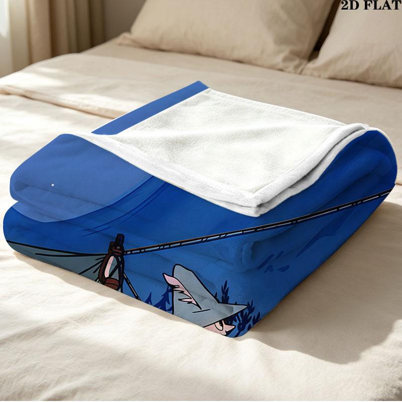 1PC Snufkin Blanket, High quality Comfortable for All Seasons, Home Decor, Warmth and Comfort