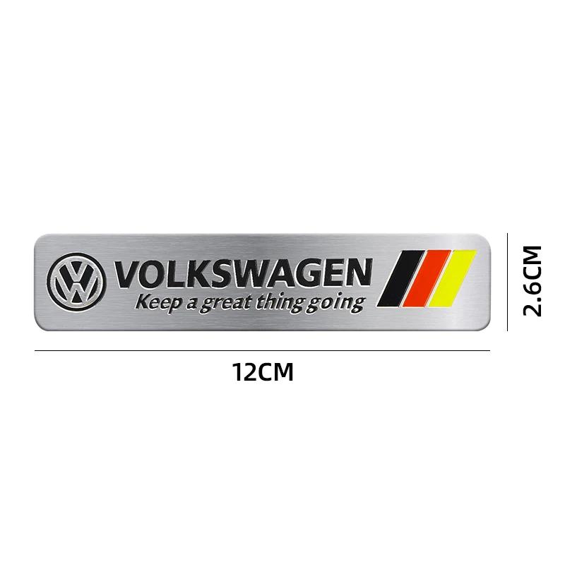 For VOLKSWAGEN VW Car Styling 3D Aluminum Emblem Sticker Auto Body Trunk Decoration Decals For Volkswagen VW GOLF Polo Tiguan VW