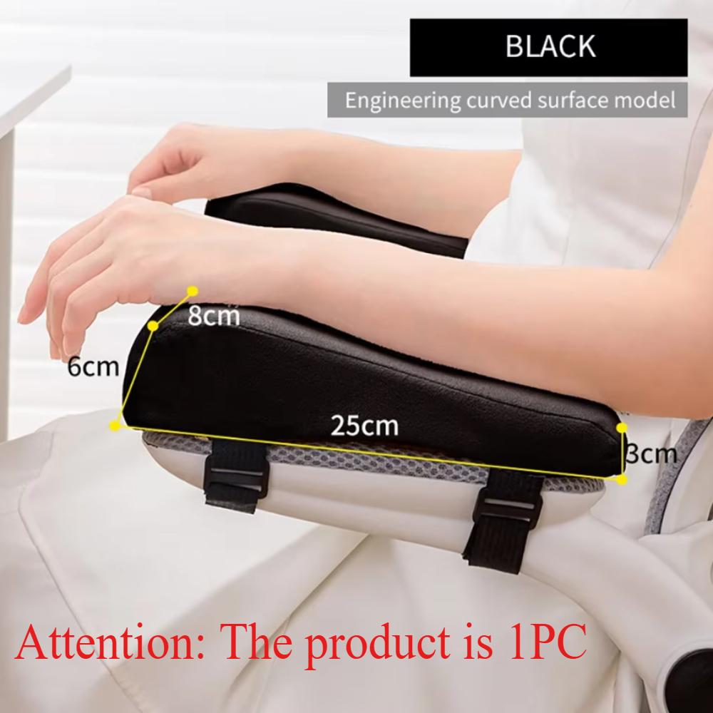 1pc Elbow Support Ergonomic Chair Armrest Pad,for Computer,Gaming, Enhances Height & Pressure Relief, Desk, Alleviates