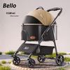 Bello Товары для питомцев Прогулочная коляска с дождевиком и съемной подушкой сиденья для собак