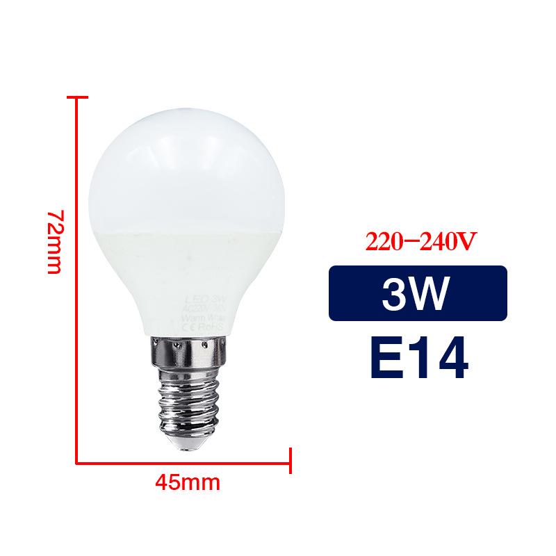 Energy-efficient E27 Globe LED Bulb - Super Bright Plastic-Clad Aluminum for Indoor Use