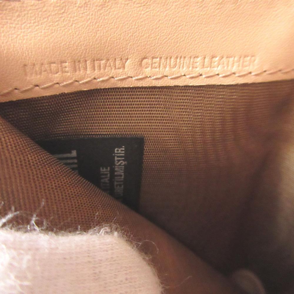 Used AUTHENTIC MARTIN MARGIELA S56UI0136 Tri-fold wallet Beige Leather