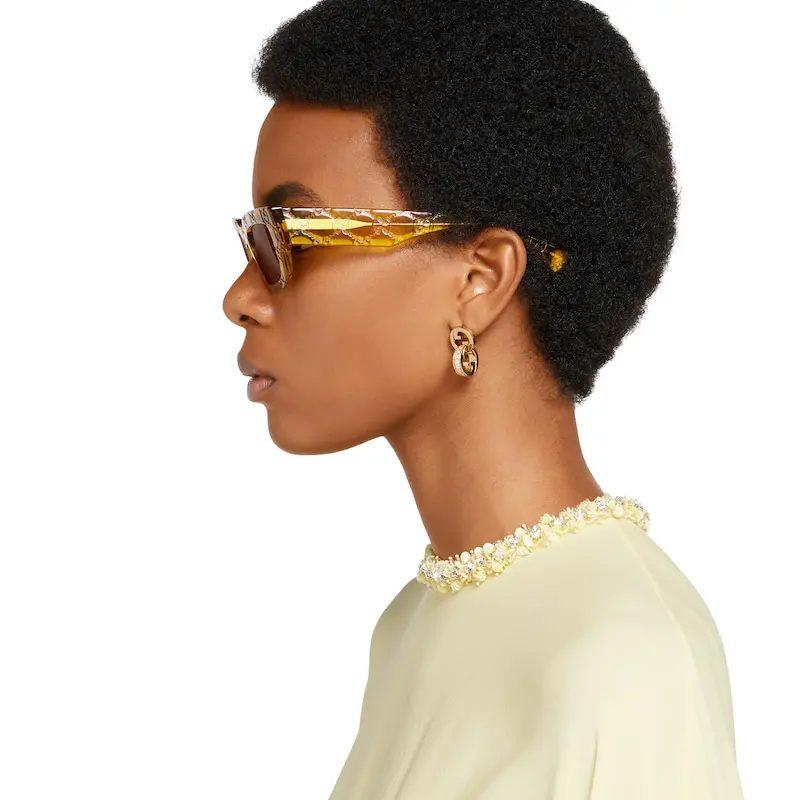 Gucci Blondie intertwined crystal earrings 837271JAAHV