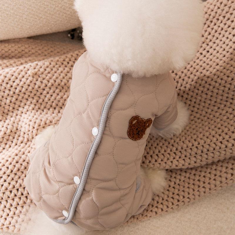 Зимний комбинезон для собак, водонепроницаемая куртка для собак 2024 года, одежда для собак, утепленное хлопковое пальто для собак, чихуахуа, пуделя, бишона, одежда для домашних животных