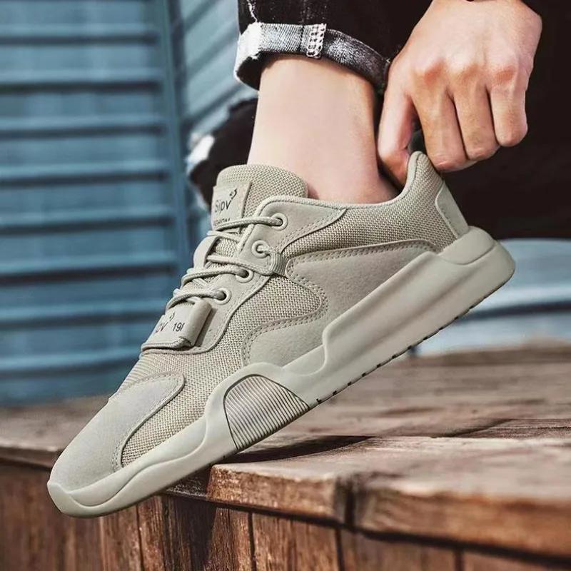 Men's Shoes 2024 New Autumn Breathable Mesh Comfort Sports Shoes Lightweight Flat Platform Lace Up Sneakers Zapatillas De Hombre