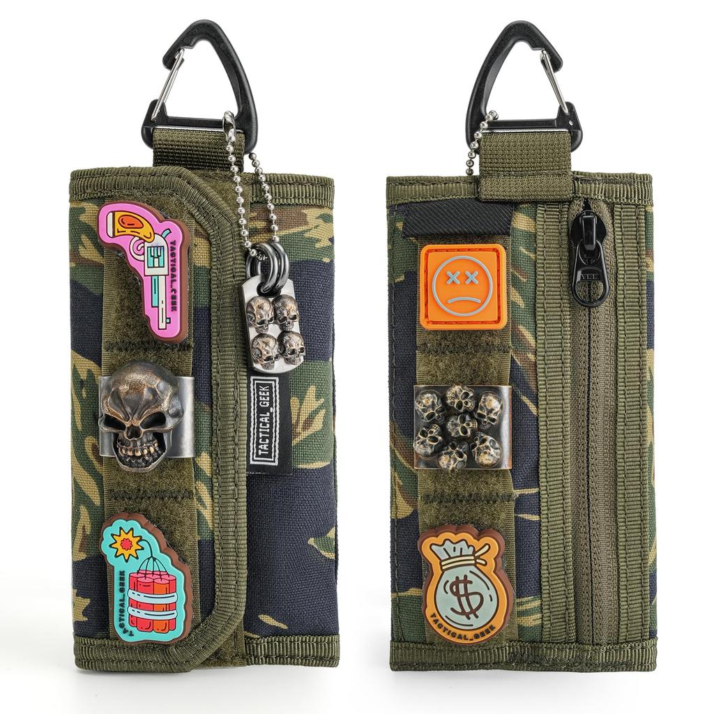 TACTICAL GEEK Storage A2 EDC Pouch Organizer with Nylon Coin Purse and Storage Small Pocket Organizer for Compact Gadget Pouch for Everyday Carry