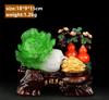 Feng Shui Jade Cabbage Ornaments Home Decoration Crafts Home Living Room Entrance Decoration Office Shop Opening Gifts