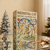 Yousheng Medieval Cat Advent Calendar 2025 24 Day Christmas Countdown with 24 Collectible Medieval Cat Acrylic Ornaments for Cat Lovers Art Fans