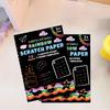 Smooth Color Drawing Paper Colorful Glitzy Paper Note Interesting Rainbow Scratch Book  Kids Gift