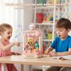 Lovely Claw Machine with Sound & Plush Toys Mini Plush Toys Prize Dispenser USB Charging Birthday Gifts For Girls 3 To 8 Years
