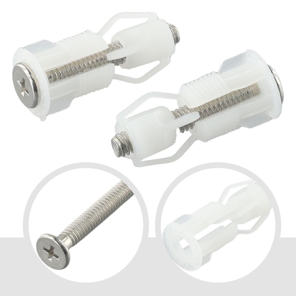 Toilet Seat Screws WC Seat Screw Kit Blind Hole Lid Pan Fixing Nut Cover