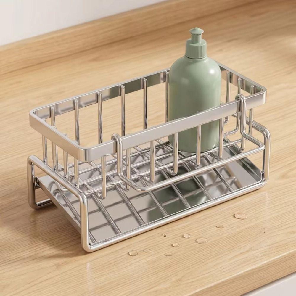 Space-Saving Kitchen Sink Draining Rack Multi-Functional Sink Shelf Sink Organizer Bathroom