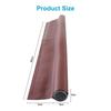 Bas de porte isolant 2 pcs 96×8×8 cm — Marron, coton et mousse, anti-courants d'air et insonorisant