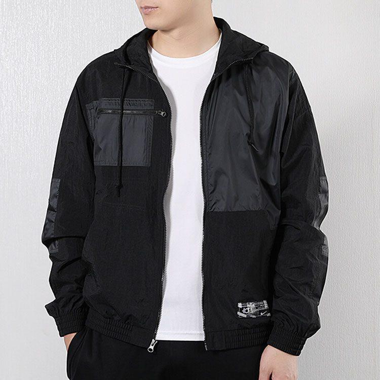 Nike Куртки Мужские Черные С капюшоном Умеренные Другое BV3332-010