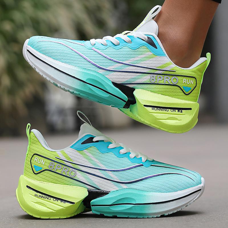 Women'S Running Racing Shoes Summer Breathable Jogging Shoes Marathon Ultra-Light Rebound Damping Trail Sport Road Sneakers