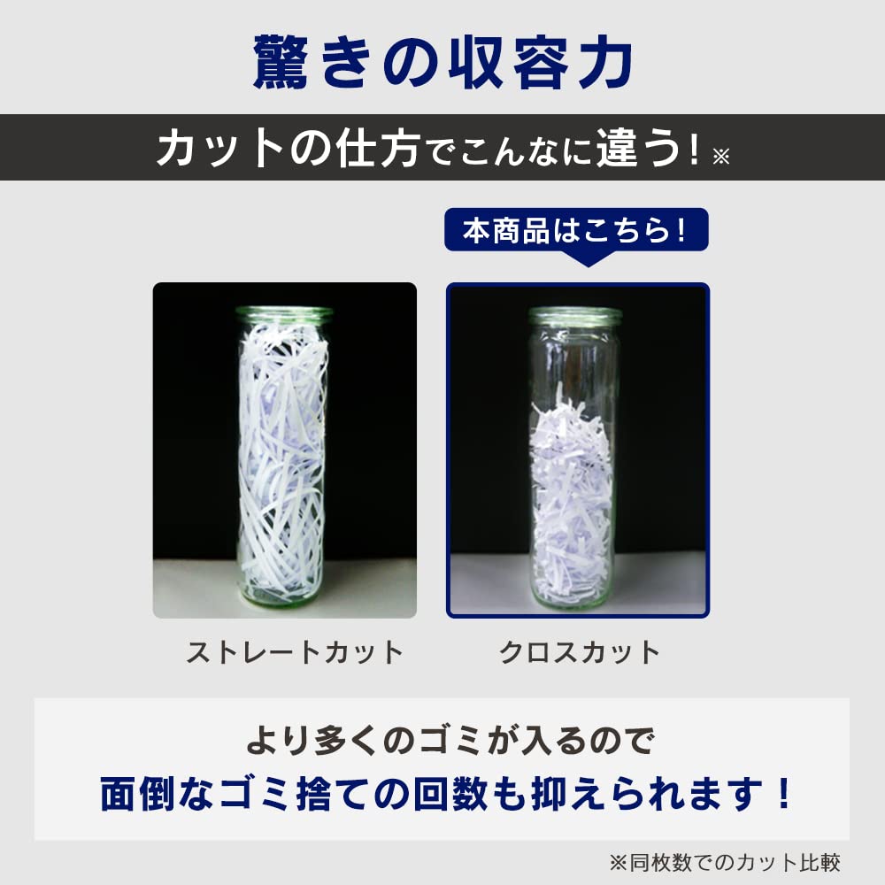 IRIS OHYAMA Бесшумный уничтожитель документов для дома, уничтожает 6 документов в течение 10 минут, непрерывная пылевая коробка 12 л, формат А4, белый, использование, кусочки, резка, использование, P6HCSV-W