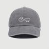 Trendy Versatile Womens Baseball Cap Spring Summer New Distressed Washed Letter Print Breathable Comfortable Adjustable Casual