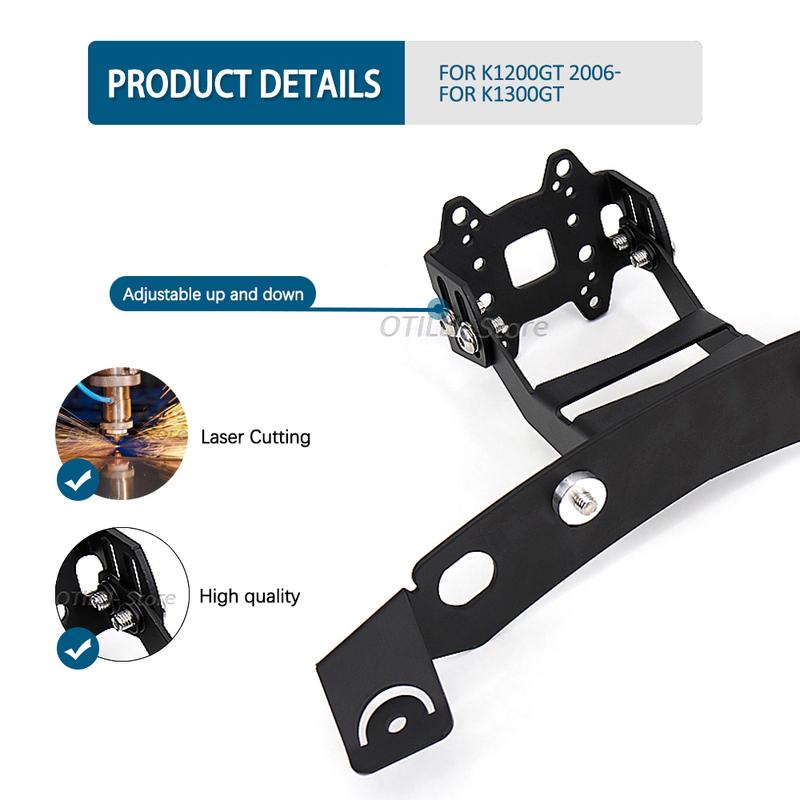Новый K 1200 GT Для BMW K1200GT 2006- Мотоциклетное ветровое стекло Стойка Держатель Телефон Мобильный Телефон Навигация GPS Пластина Кронштейн K1300GT