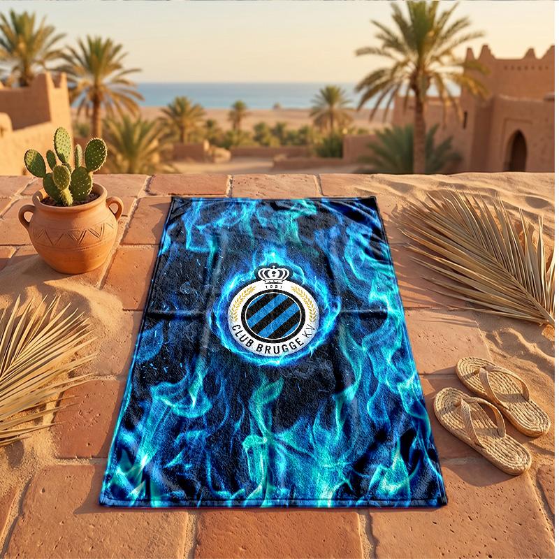 Club Brugge FC Print Microfiber Beach Towel Quick Dry Absorbent Large Towel For Beach Swimming Travel