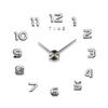 3D Number Large Wall Clock Silent Simple Fashionable Decorative Numeral Wall Clock for Living Room