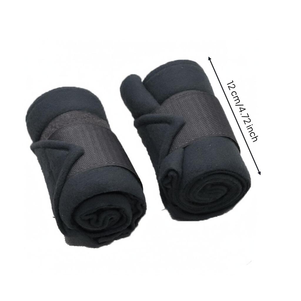 2 Pieces Horse Fleece Bandages Adjustable Leg Wraps Standing