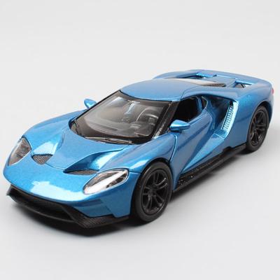 Масштаб 1/36 Ford GT, литая под давлением модель автомобиля, игрушечный автомобиль с откатным механизмом и открытыми дверями для детей, коллекция подарков для мальчиков и девочек