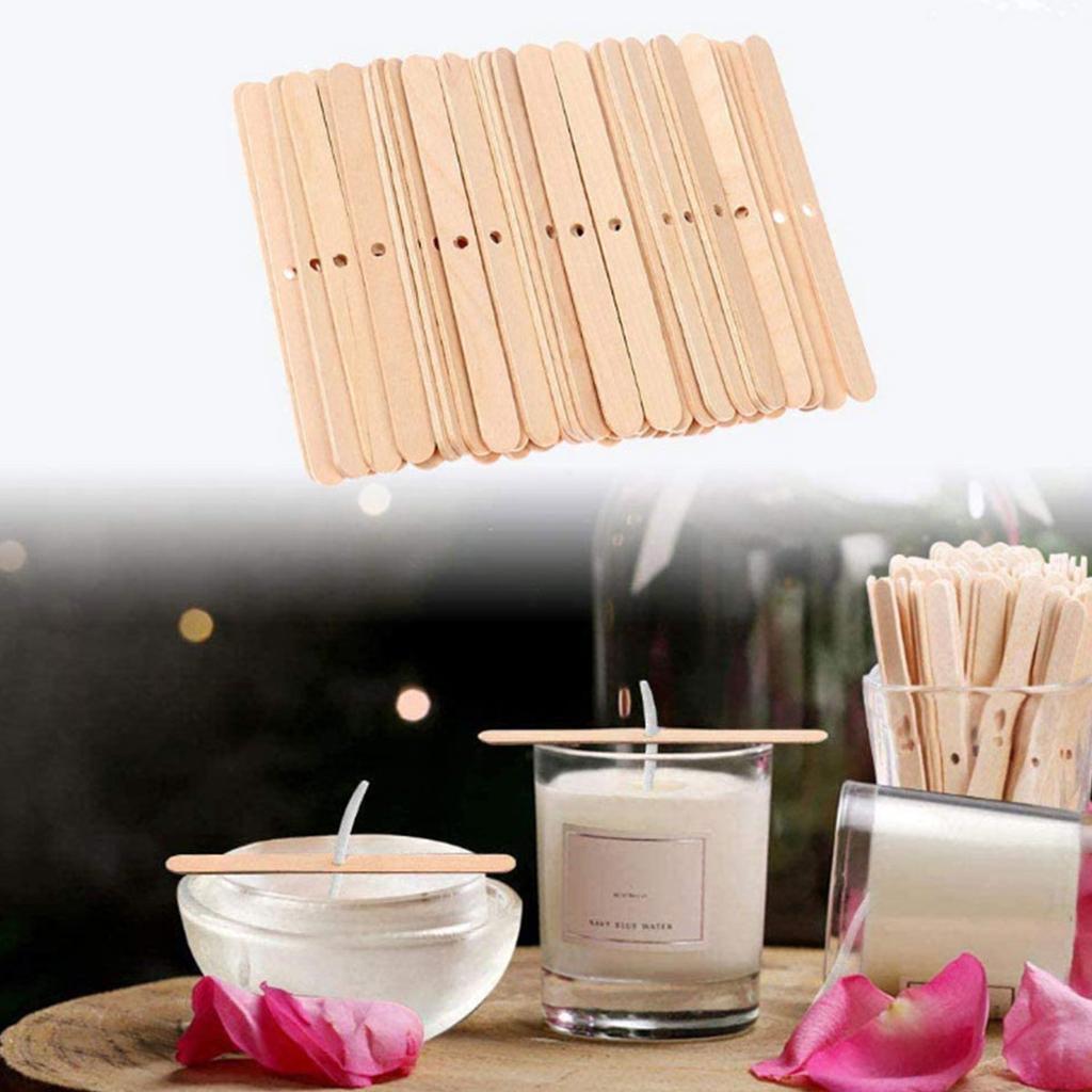 50 шт. деревянных подставок для фитиля свечей, инструмент для изготовления свечей, цветной деревянный подставок для фитиля свечей, экологический подсвечник, фиксатор, инструмент для смешивания
