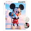 Mickey Mouse Photographer Pearl Painting Handmade Pearl Kit Home Decoration Painting