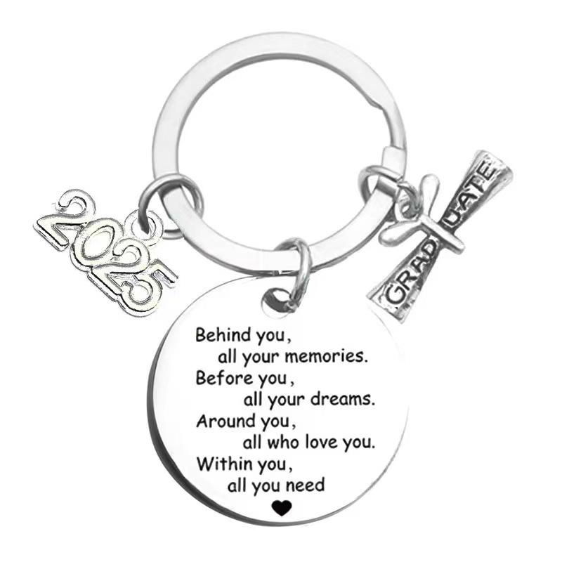 Выпускной брелок 2025 года, вдохновленные подарки для выпускников университетского колледжа, средней школы, сувенир для старшеклассников
