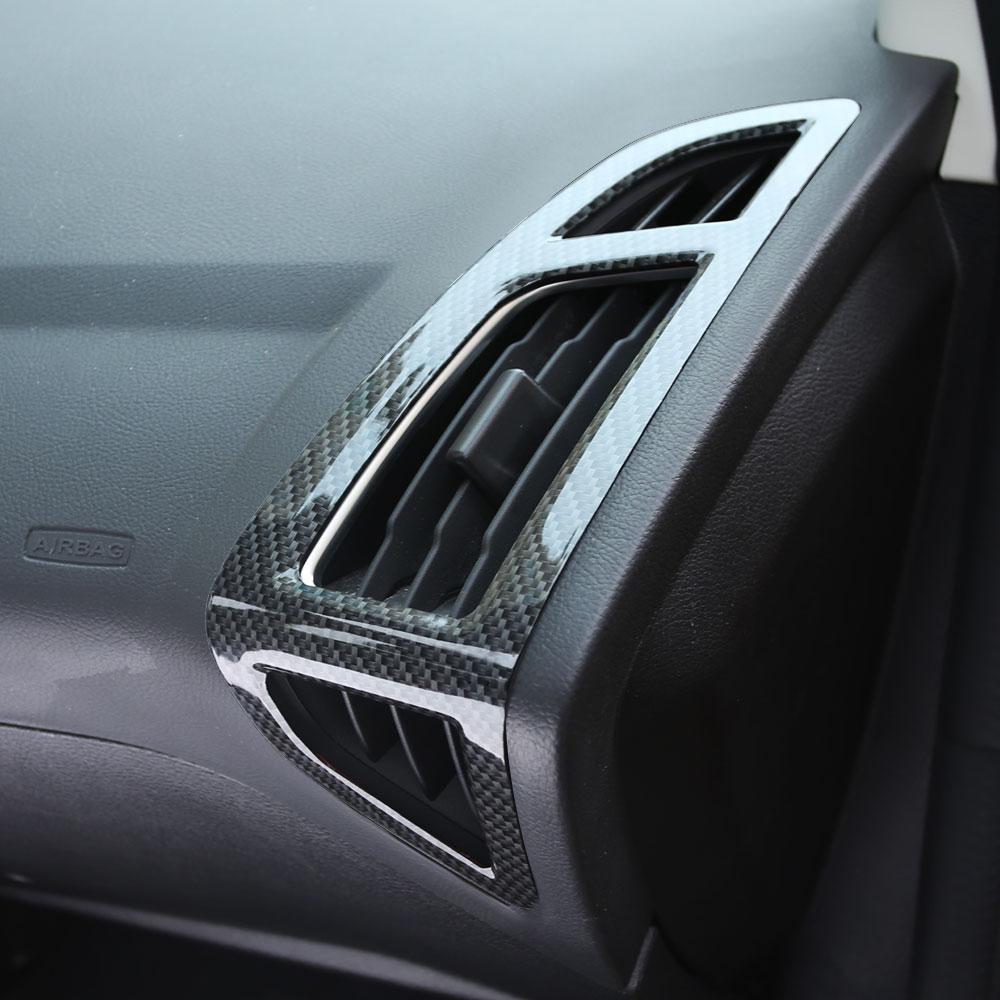 Для Ford Focus 3 MK3 2015 - 2018 LHD Автомобиль Вентиляционное отверстие кондиционера Панель накладка Стикер Отделка вентиляционных отверстий AC ABS Аксессуары