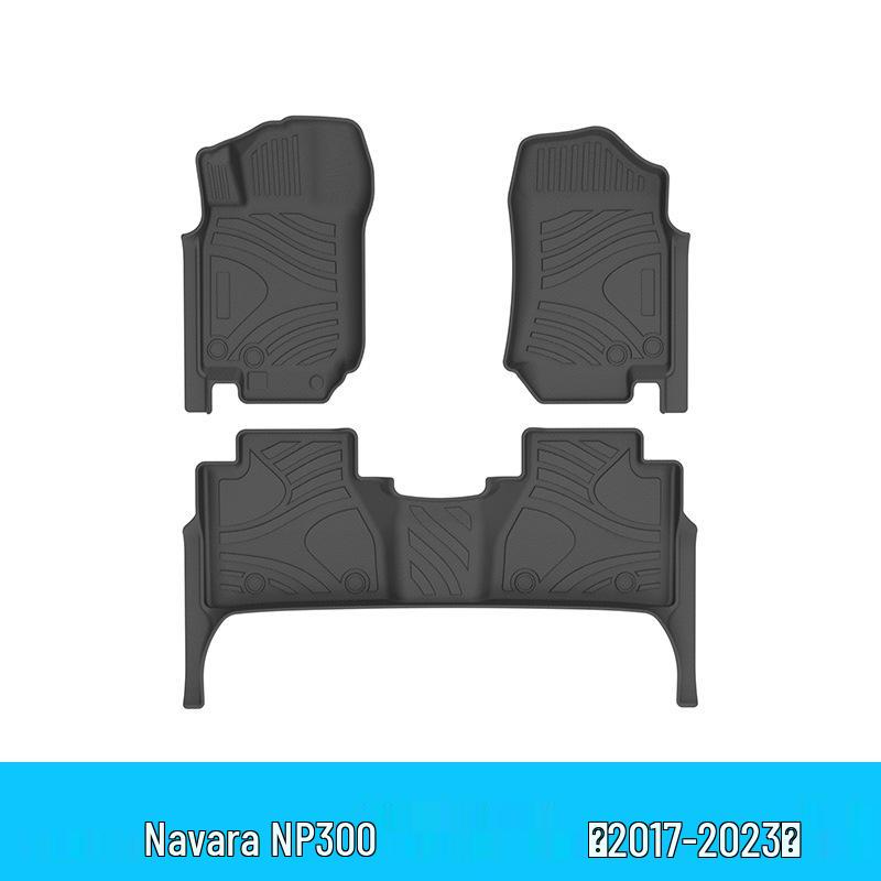 Водонепроницаемые экологичные коврики TPE для пола Nissan Frontier Navara NP300