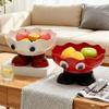 Мультяшная фруктовая тарелка большой вместимости с широким горлом, фруктовая миска, многофункциональный декоративный поднос для закусок для дома, гостиной