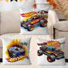 Подушка Hot Wheels Подарок Украшение для дома и офиса Спальня Диван Наволочка для автомобильной подушки 45x45