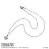 Snoopy PEANUTS Necklace 925 Silver Surgical Stainless Steel Oxidized [White Clover] PNT-N003SV