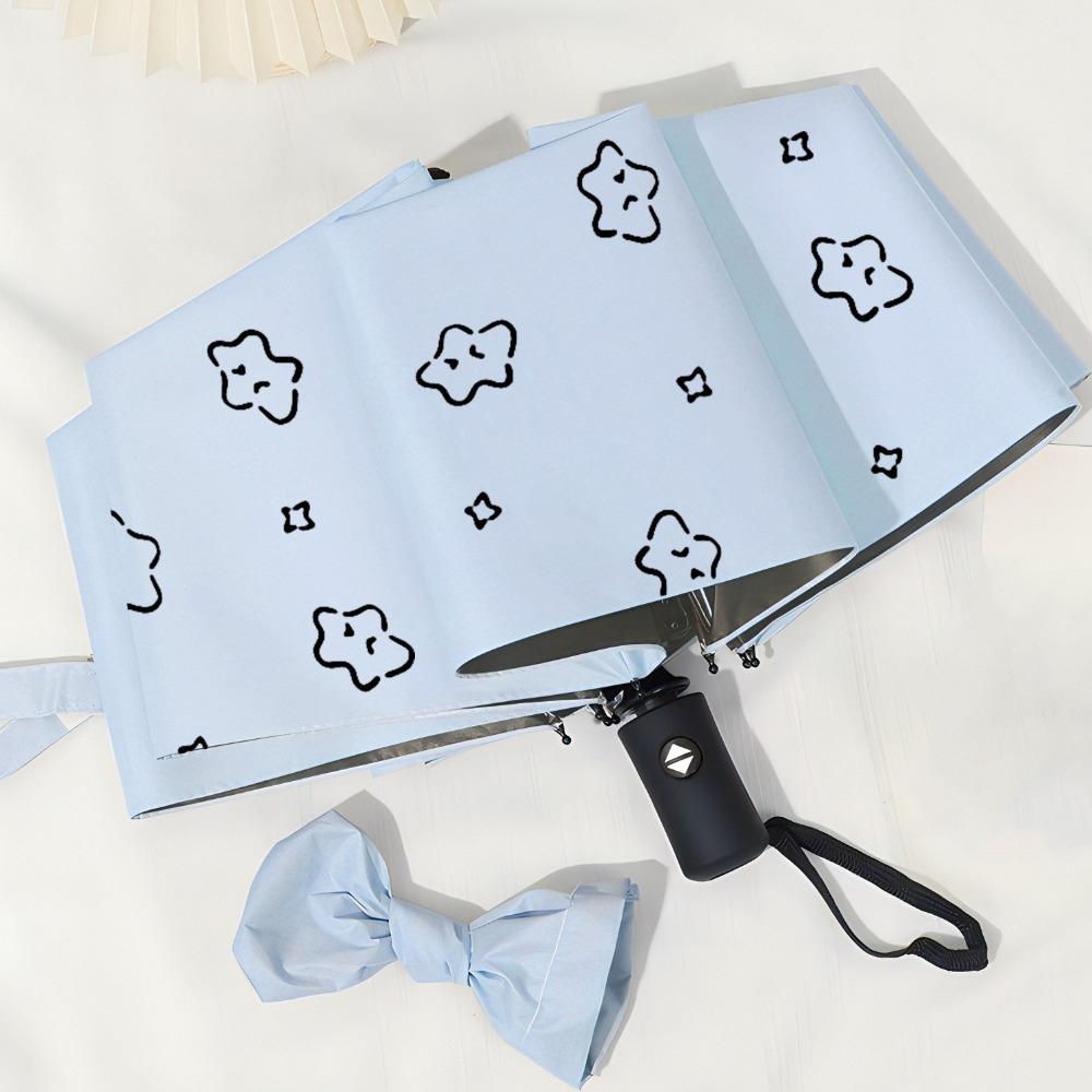 Fully Automatic Portable Folding Umbrella Cartoon Pattern Dual Use Umbrella Travel