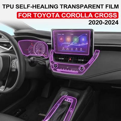TPU пленка для интерьера автомобиля для Toyota Corolla Cross 2020-2026 Защитная крышка для автомобиля 10,5-дюймовый экран навигации Антицарапающие аксессуары