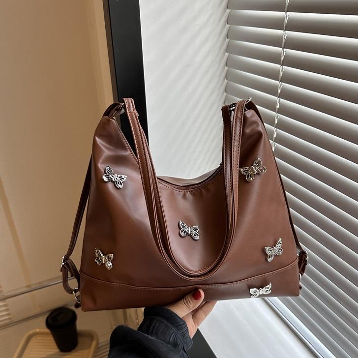 IELGY Модная сумка подмышки, нишевая простая сумка через плечо в стиле ретро, ​​женская сумка-мессенджер