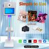DSLR Photo Booth Machine with 15.6 Inch Touch Screen, Photobooth Machine with Flight Case & RGB Light for Party Events Rental