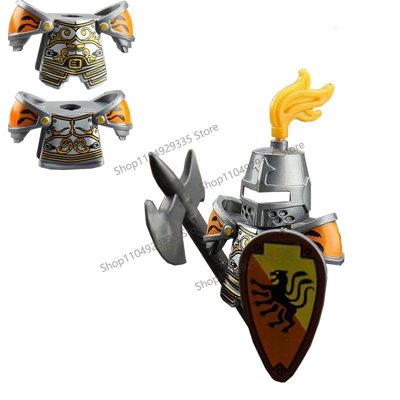 Medieval Military Soldiers Figures MOC Building Blocks Castle Black Eagle Wolf Octopus Griffin Ancient Knight Waffen Bricks Toys