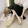 Fashion Slip-on Women's Flat Shoes Low Heel Elegant Moccasins 2025 Trend Y2k Korean Style Offer Young Quick Delivery Non Ladies Footwear