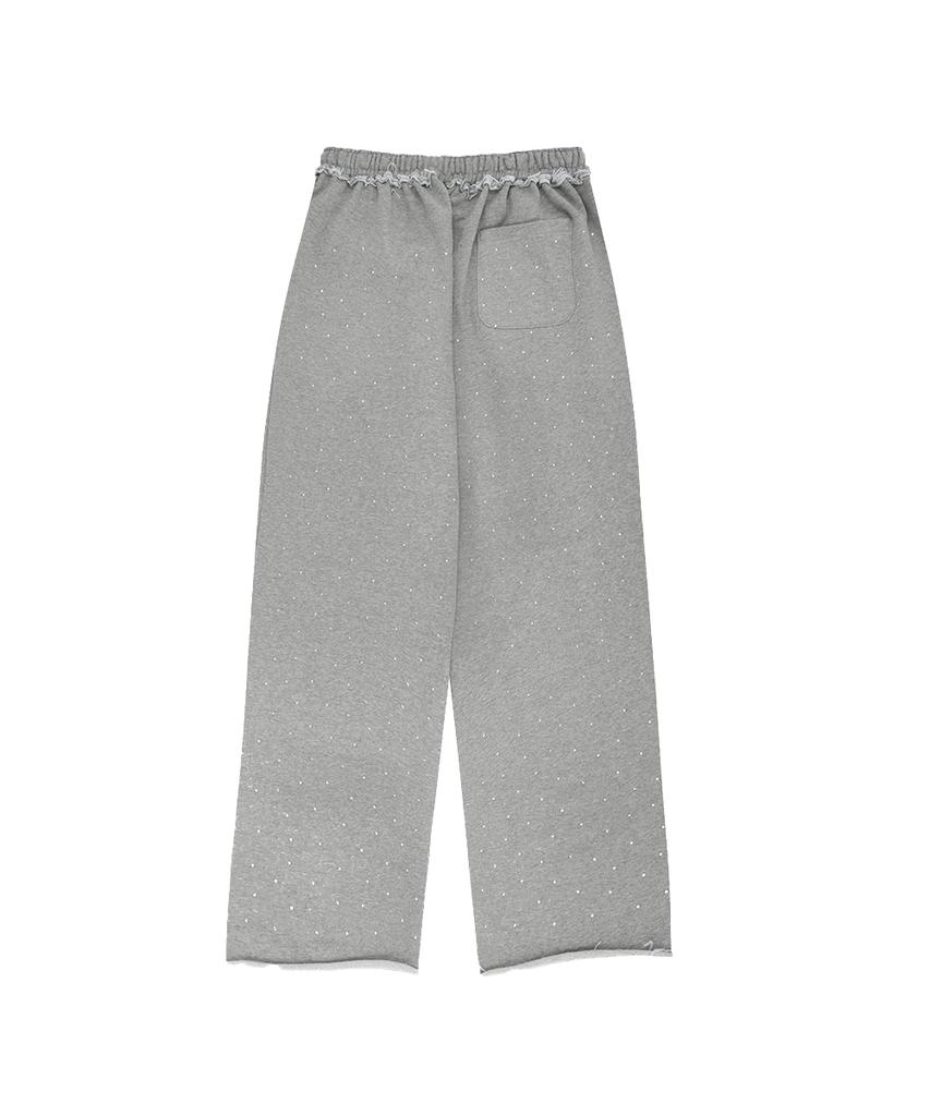 GRAILZ Crystal Baggy Sweat Pants [Gray]