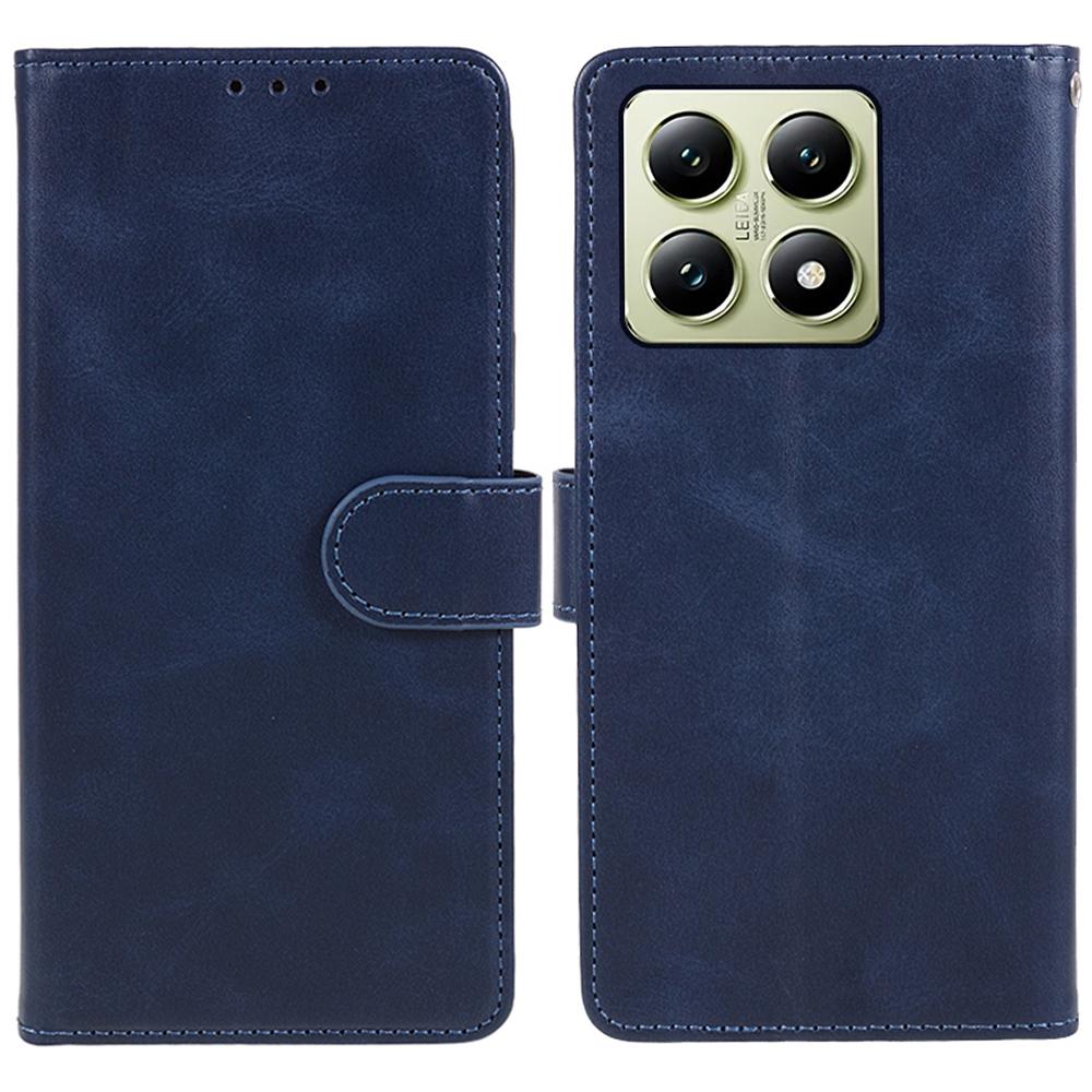 For Xiaomi 14T Pro Case PU Leather Wallet Protective Phone Cover Calf Texture