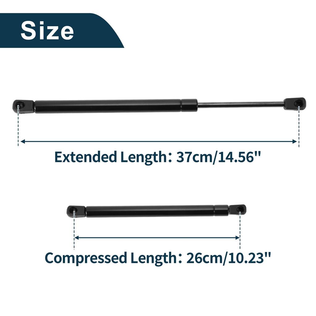TUCKBOLD Front Hood Gas Spring Lift Support Struts for Toyota Camry Sedan 2 Pieces (5345069045) CE/LE/XLE (1997-2001), Black,
