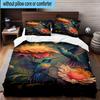 Hummingbird In Bloom 3pcs Bedding,Including 1pc Duvet Cover And 2pcs Pillowcases Perfect for Christmas,Ideal for Bedroom, Dormitory