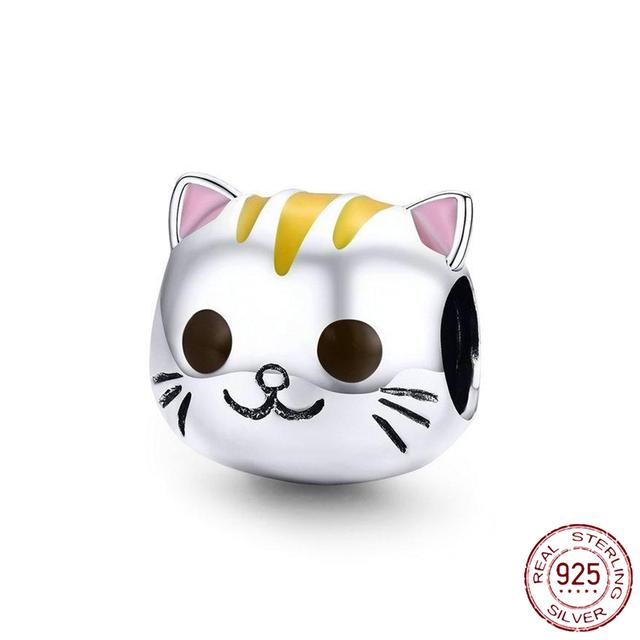 New 925 Sterling Silver Rose Girl Boy Pink Sparkle Spacer Clip Charm Bead Fit Original Fashion Bracelet DIY Jewelry for Women