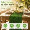Rectangular Artificial Grass Table Runner Green Desktop Decorative Runner  Football Parties