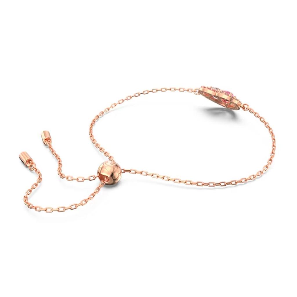 Swarovski Браслет женский Gema Розово-белое симметричное сердце Розовое золото 5653012