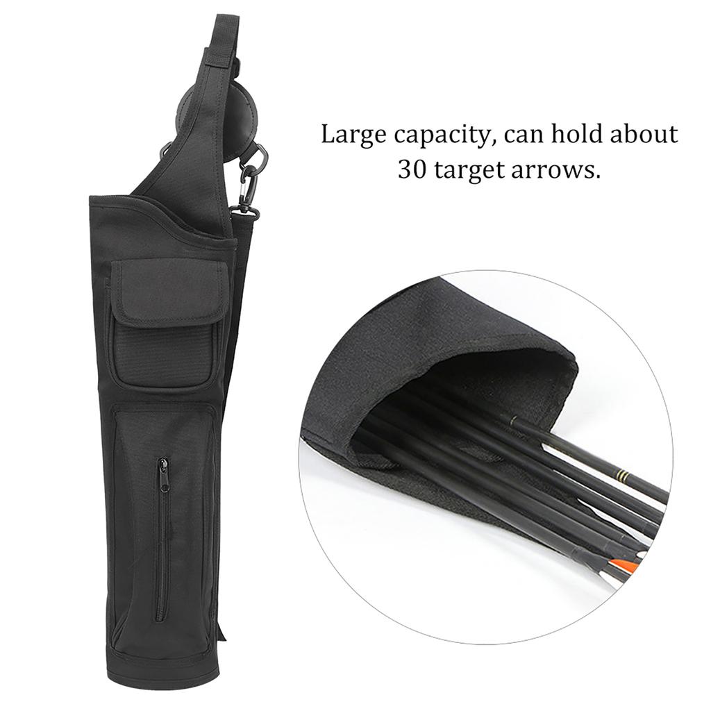 Universal Carbon Glass Fiber Arrows Case Canvas Quiver Backpack Type Dorlach Shooting Accessory