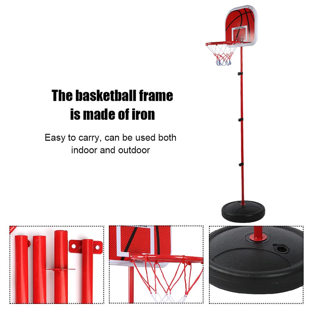 170CM Adjustable Height Basketball Stand Children Game Training Equipment Set for Indoor Outdoor
