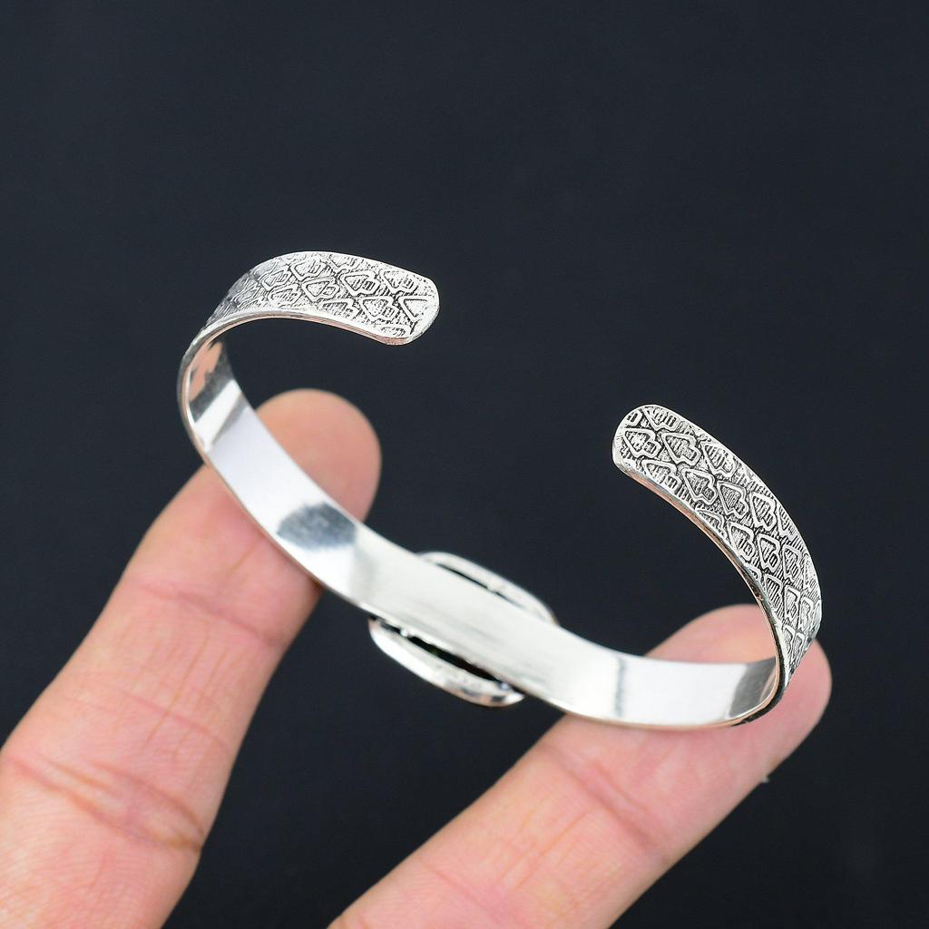 Friendship Day Deal Bloodstone Stone 925 Sterling Silver March Bangle Jewelry